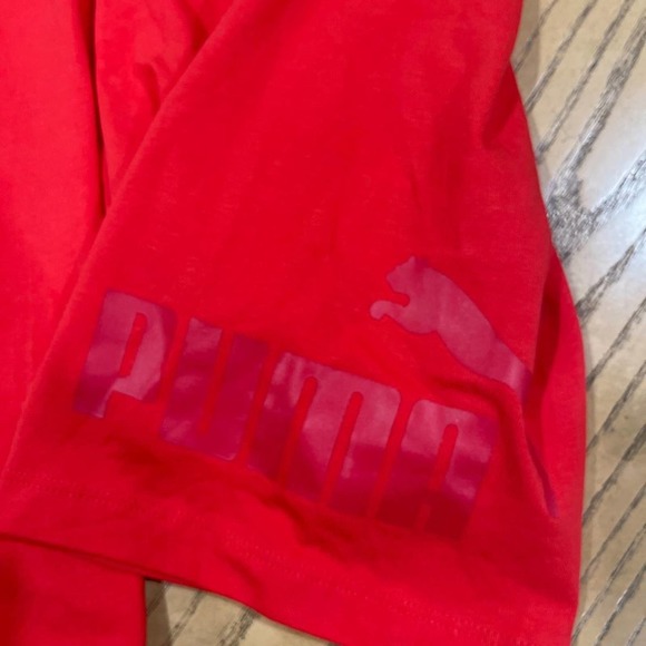 0410 New Women's Puma Orange Biker Shorts - Picture 4 of 11